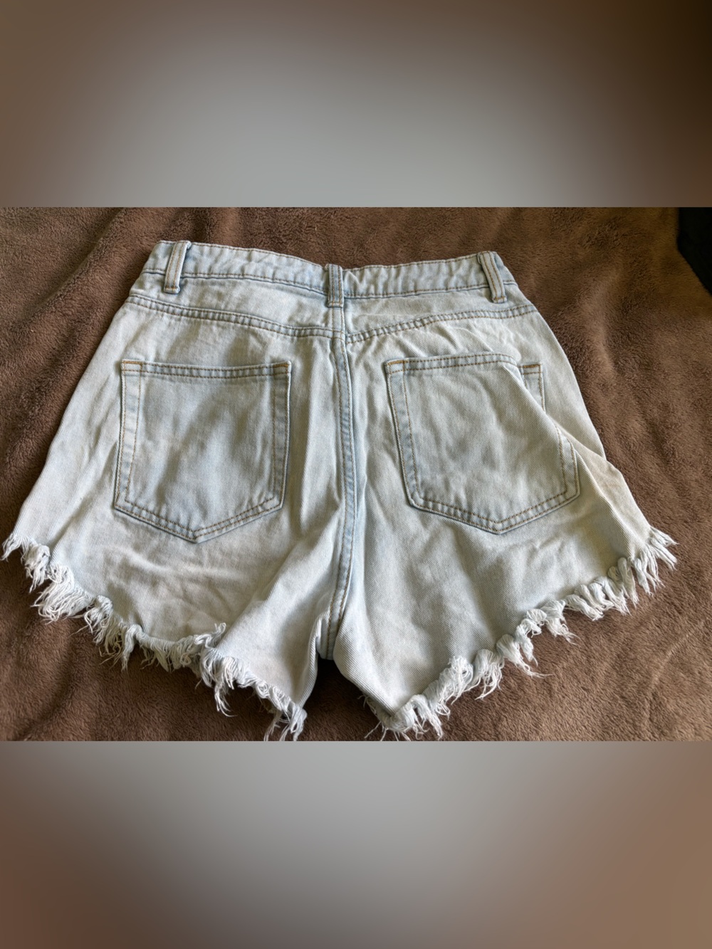 Wild Fable Light Blue Denim High-Waisted Shorts - Picture 4 of 4